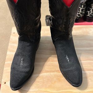 Lucchese 2000 black Stingray western boots US mens 10